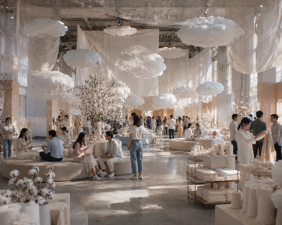 Visitors spending extended time in an experiential brand space, demonstrating high dwell time