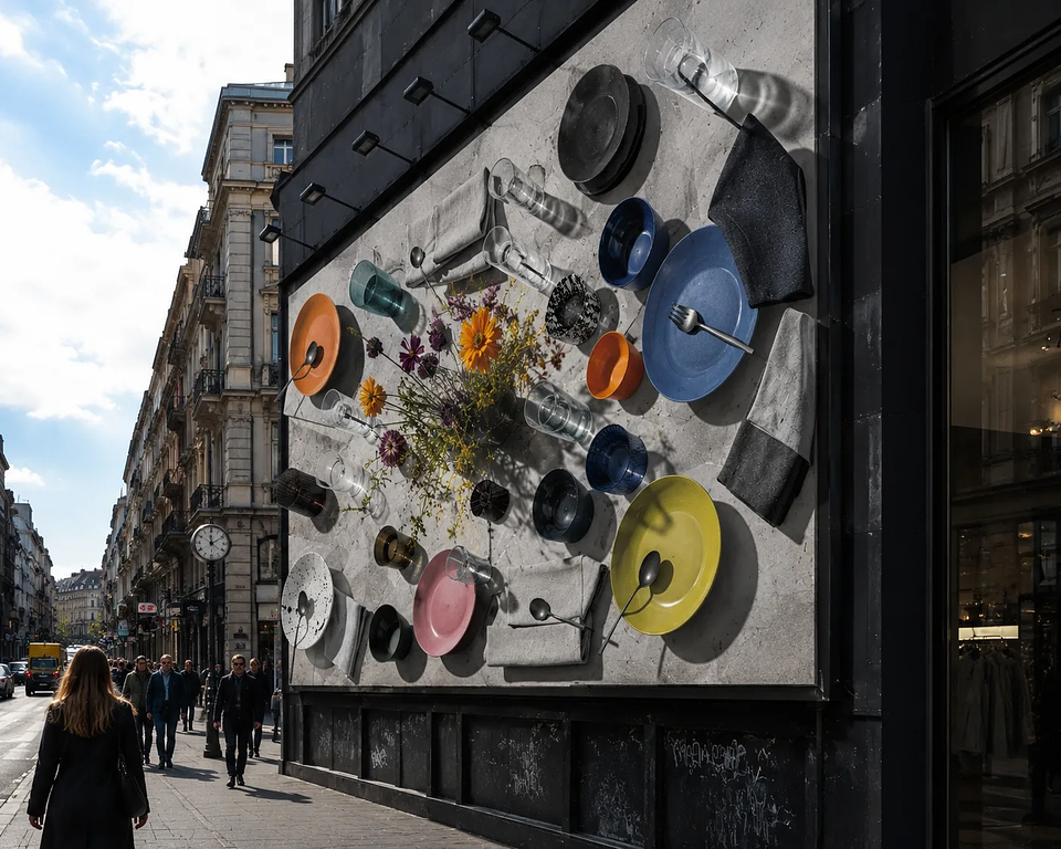 Spectacular OOH advertising installation with 3D extensions and unconventional structure transforming a standard billboard into a physical brand experience