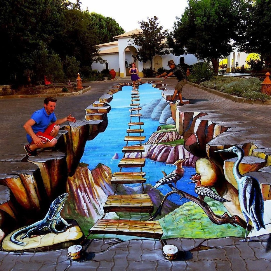 3D Street Art für ein Hotel in der Algarve