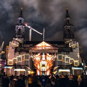 Video mapping projection in Berlin