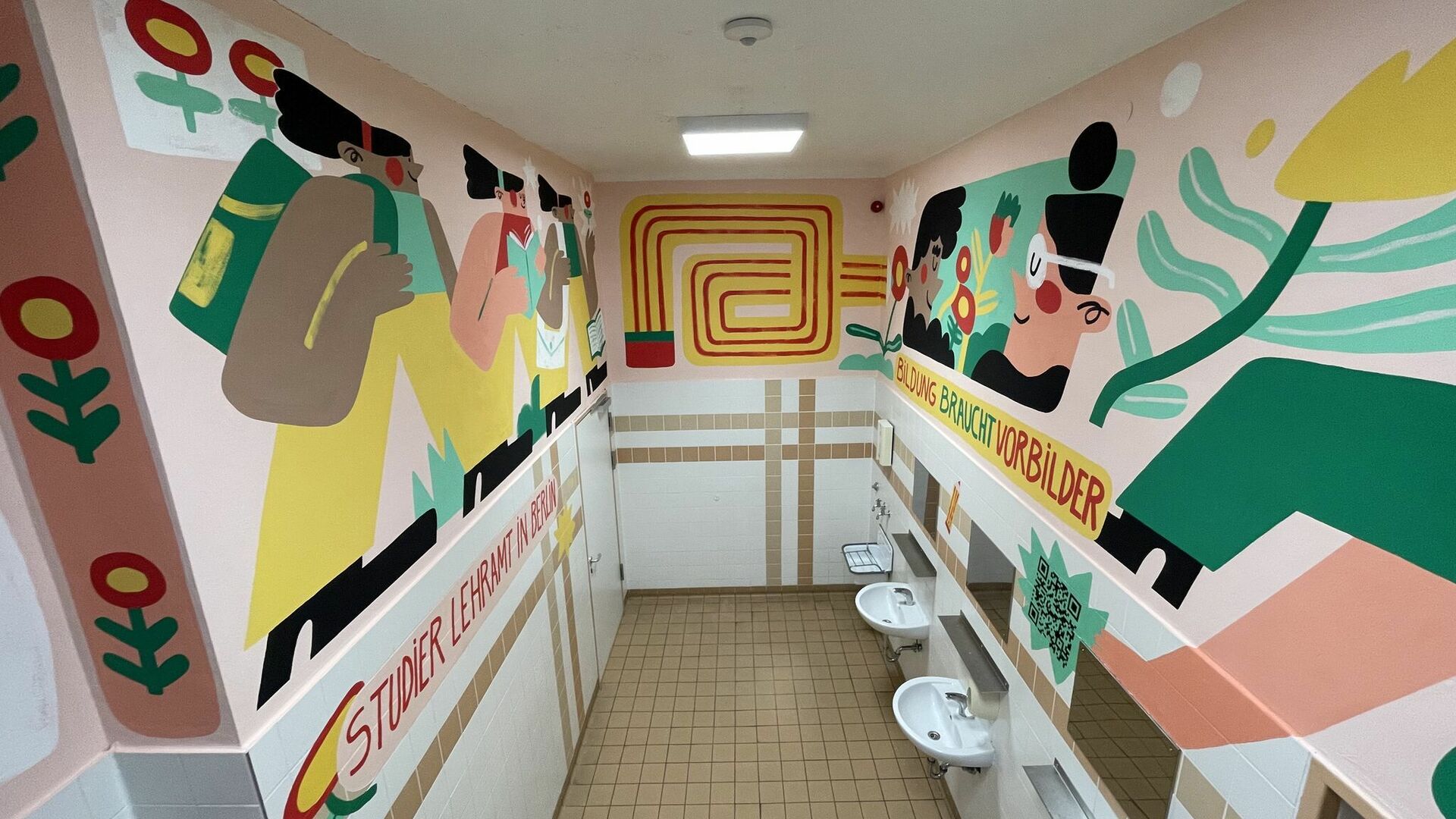 Mural Painting for Public Campaigns: Berlin Senate Transforms School Toilets